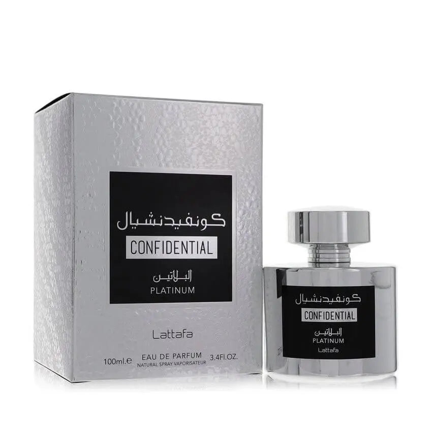 Lattafa Confidential Platinum Perfume 100ml EDP for Men