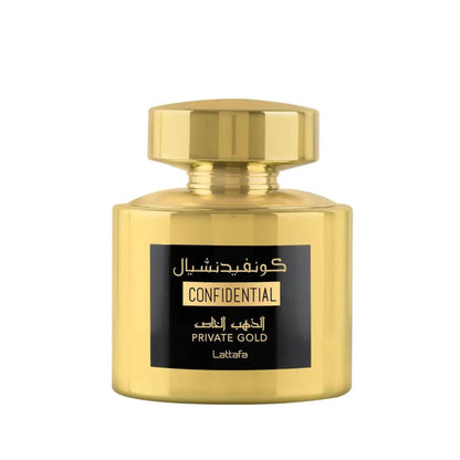 Confidential Private Gold Perfume 100ml EDP For Men's and Women's Lattafa