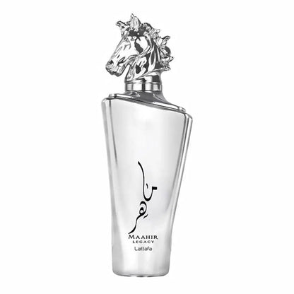 Maahir Legacy Perfume (Silver) 100ml EDP for Men By Lattafa  No reviews Lattafa