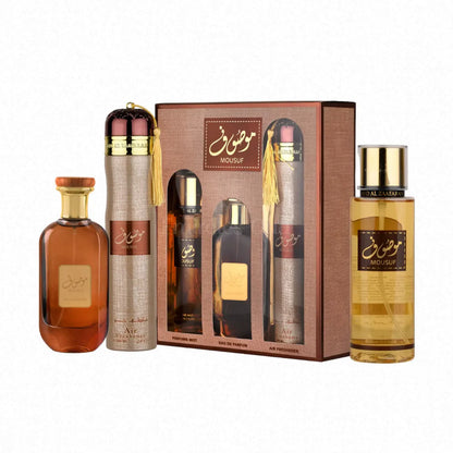 Mousuf Gift Set 3 Piece 300ml Ard Al Zaafaran - Aromique Beauty Ltd