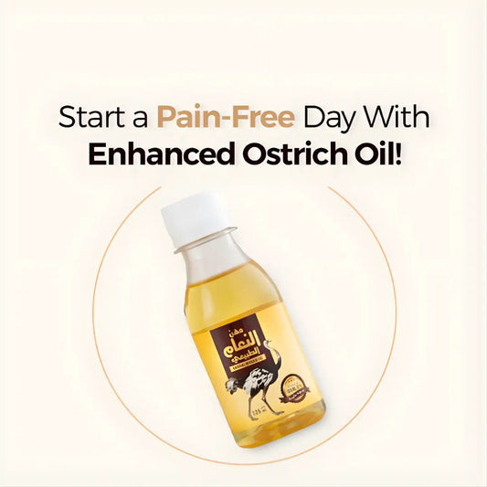 Ostrich oil Natural Massage oil  Rheumatism Joints Bone Knee Pain Relief Ostrich Fat oil 125ml Aromique Beauty Ltd