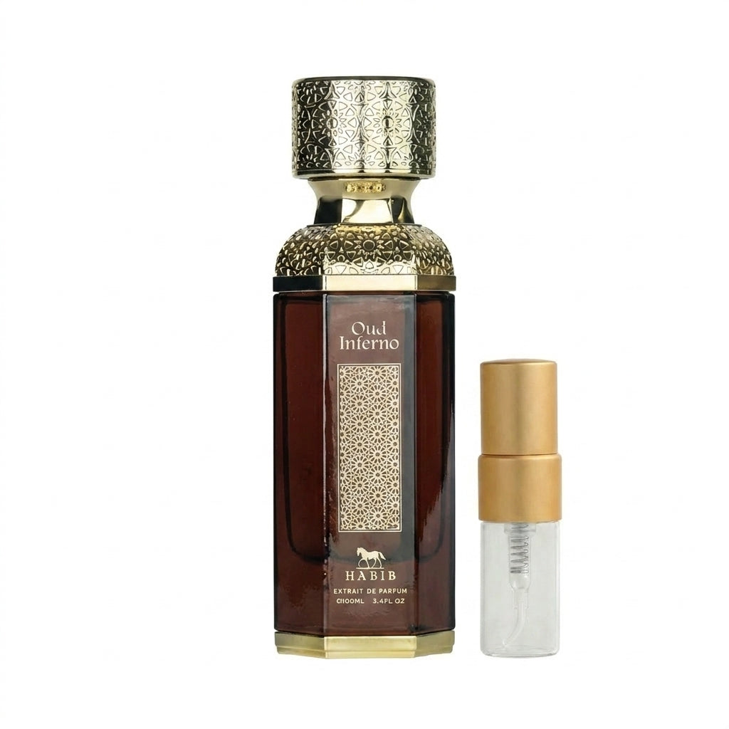Oud Inferno Perfume Sample 2ml Habib Perfumes  Aromique