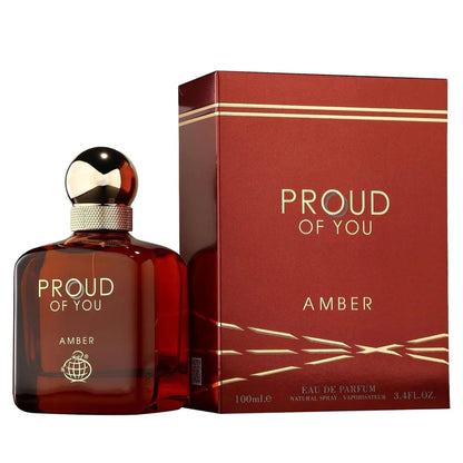 Proud of You Amber Perfume 100ml EDP Fragrance World - Aromique Beauty Ltd
