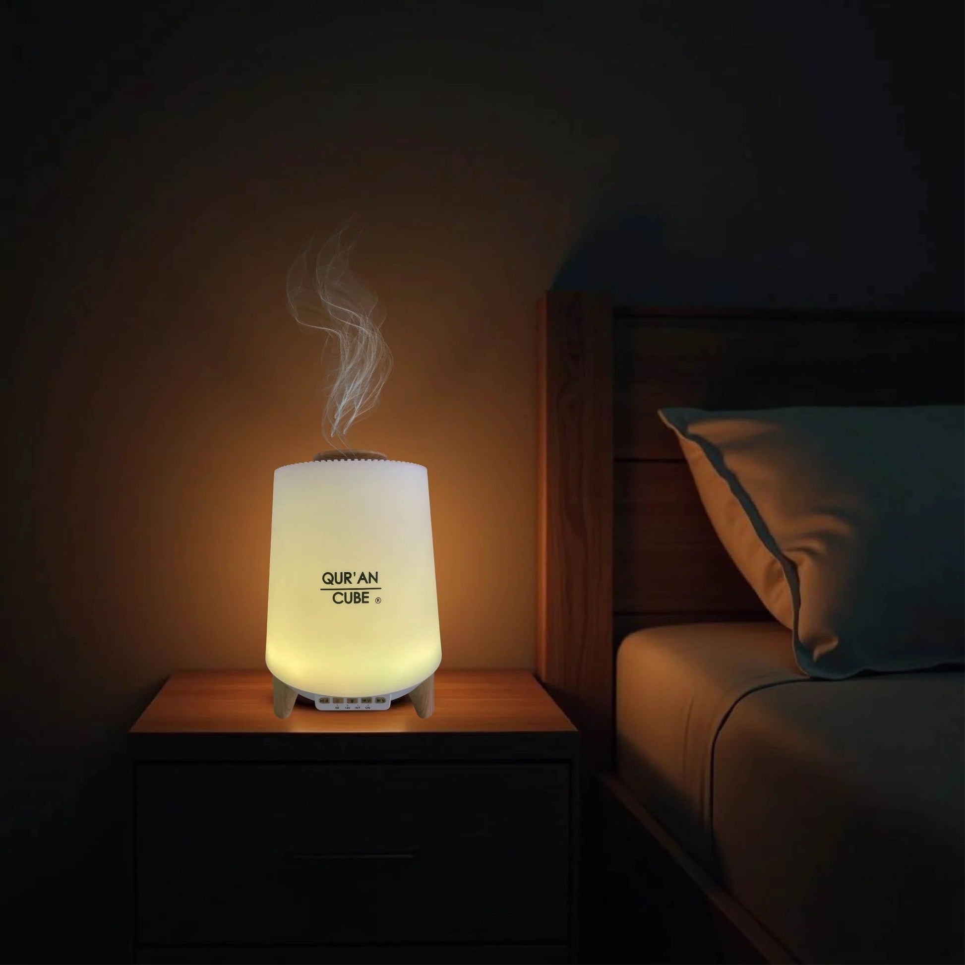Quran Cube Aroma Diffuser with Quran Speaker – LED Humidifier with Nasheeds Audio  Aromique