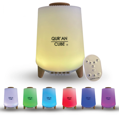 Quran Cube Aroma Diffuser with Quran Speaker – LED Humidifier with Nasheeds Audio  Aromique
