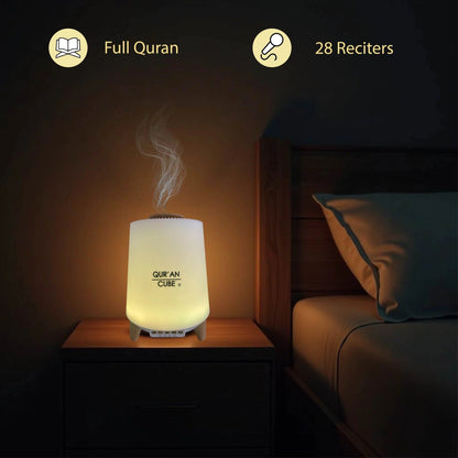 Quran Cube Aroma Diffuser with Quran Speaker – LED Humidifier with Nasheeds Audio  Aromique