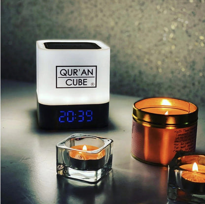 Quran Cube LED Speaker X with Adhan Clock, Quran Recitation, Nasheeds & Islamic Stories  Aromique