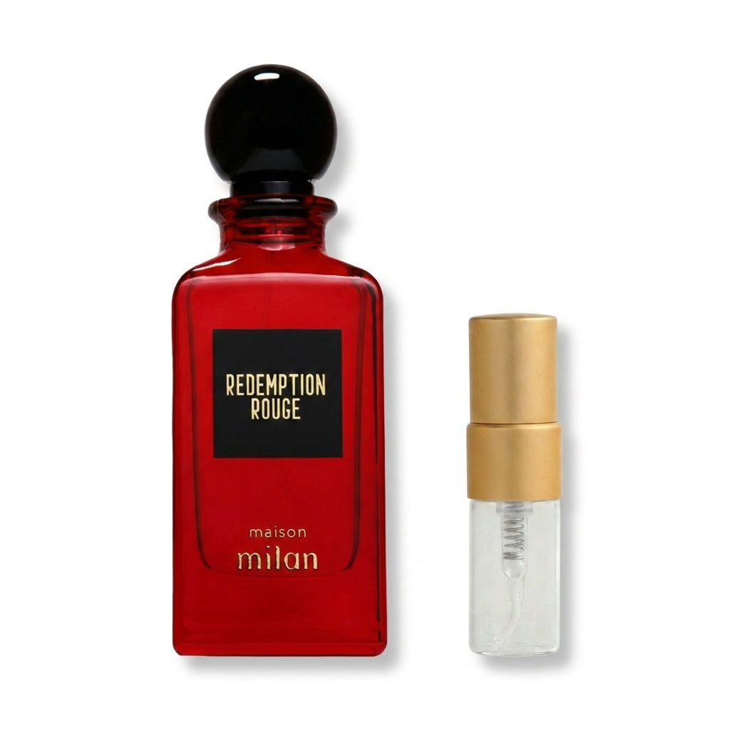 Redemption Rouge Perfume Sample 2ml Maison Milan  Aromique