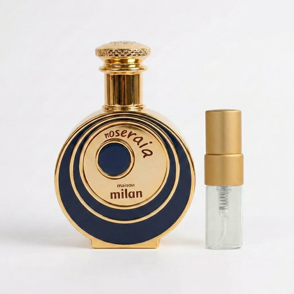 Roseraia Black Perfume Sample 2ml Maison Milan  Aromique
