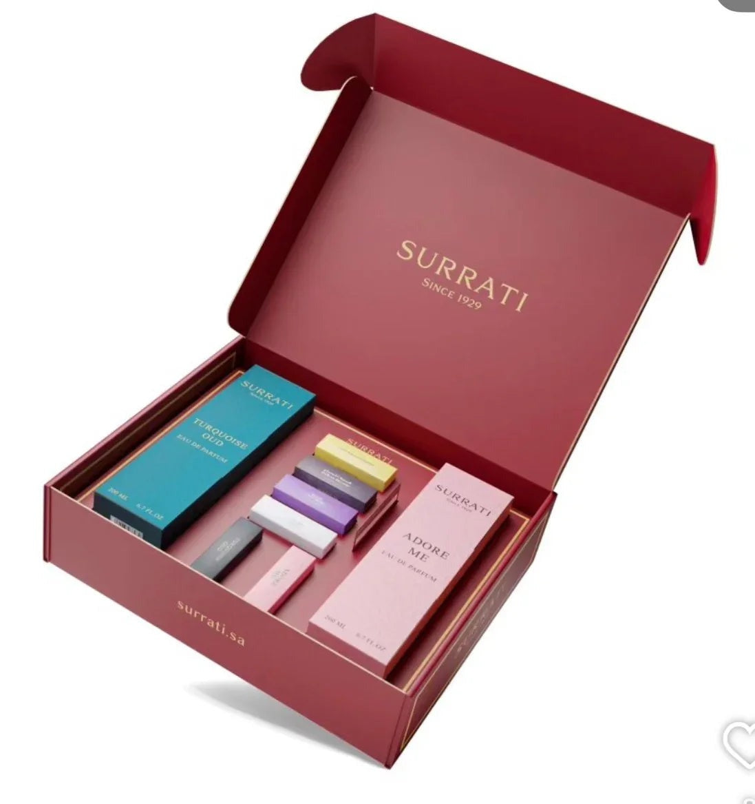 Turquoise Oud & Adore Me Gift Set 200ml x 2 Surrati  Aromique