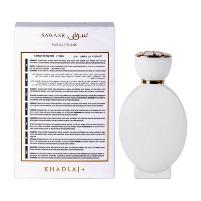 Sawaar Vanille Blanc Extrait de Parfum 100ml Khadlaj