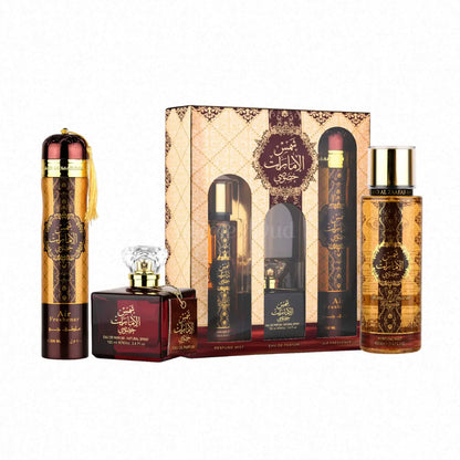 Shams Al Emarat Khususi Gift Set 3 Piece Ard Al Zaafaran - Aromique Beauty Ltd