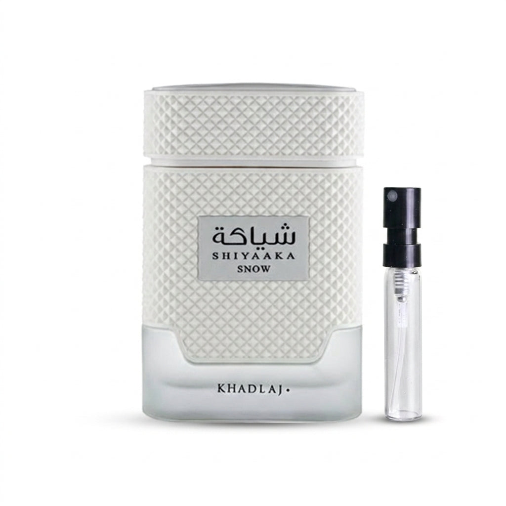Shiyaaka Snow Perfume Sample 2ml Khadlaj Khadlaj