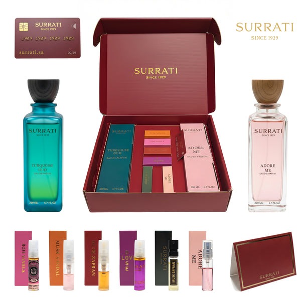 Turquoise Oud & Adore Me Gift Set 200ml x 2 Surrati  Aromique