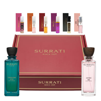 Turquoise Oud & Adore Me Gift Set 200ml x 2 Surrati  Aromique