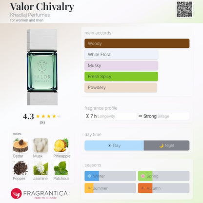 Valor Chivalry 100ml EDP Khadlaj