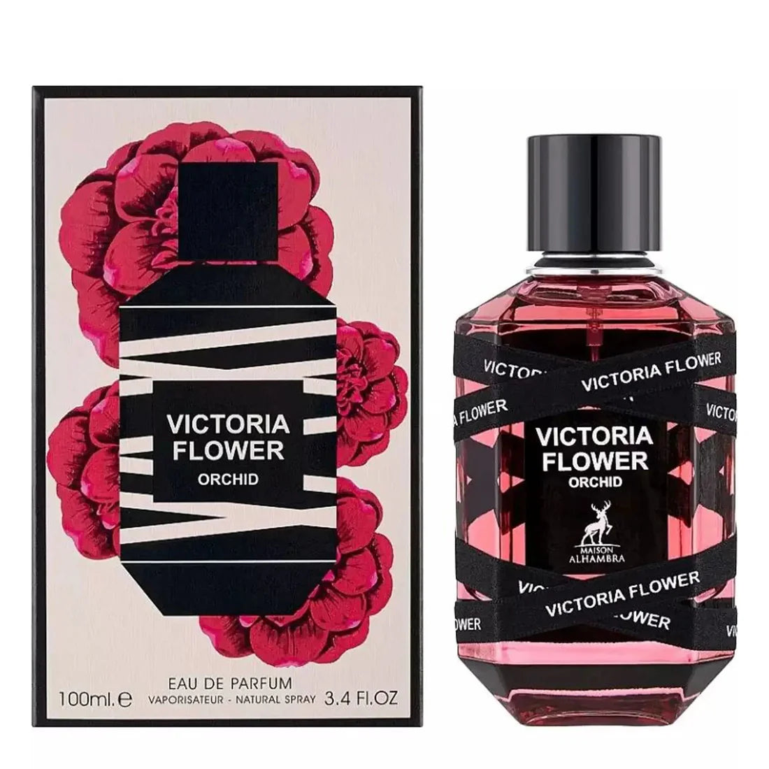 Victoria Flower Orchid Perfume 100ml EDP Maison Alhambra - Aromique Beauty Ltd