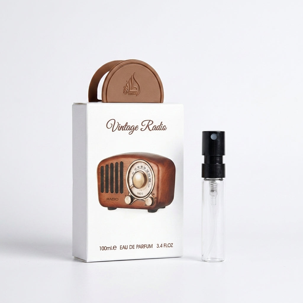 Vintage Radio Perfume Sample 2ml Lattafa Lattafa