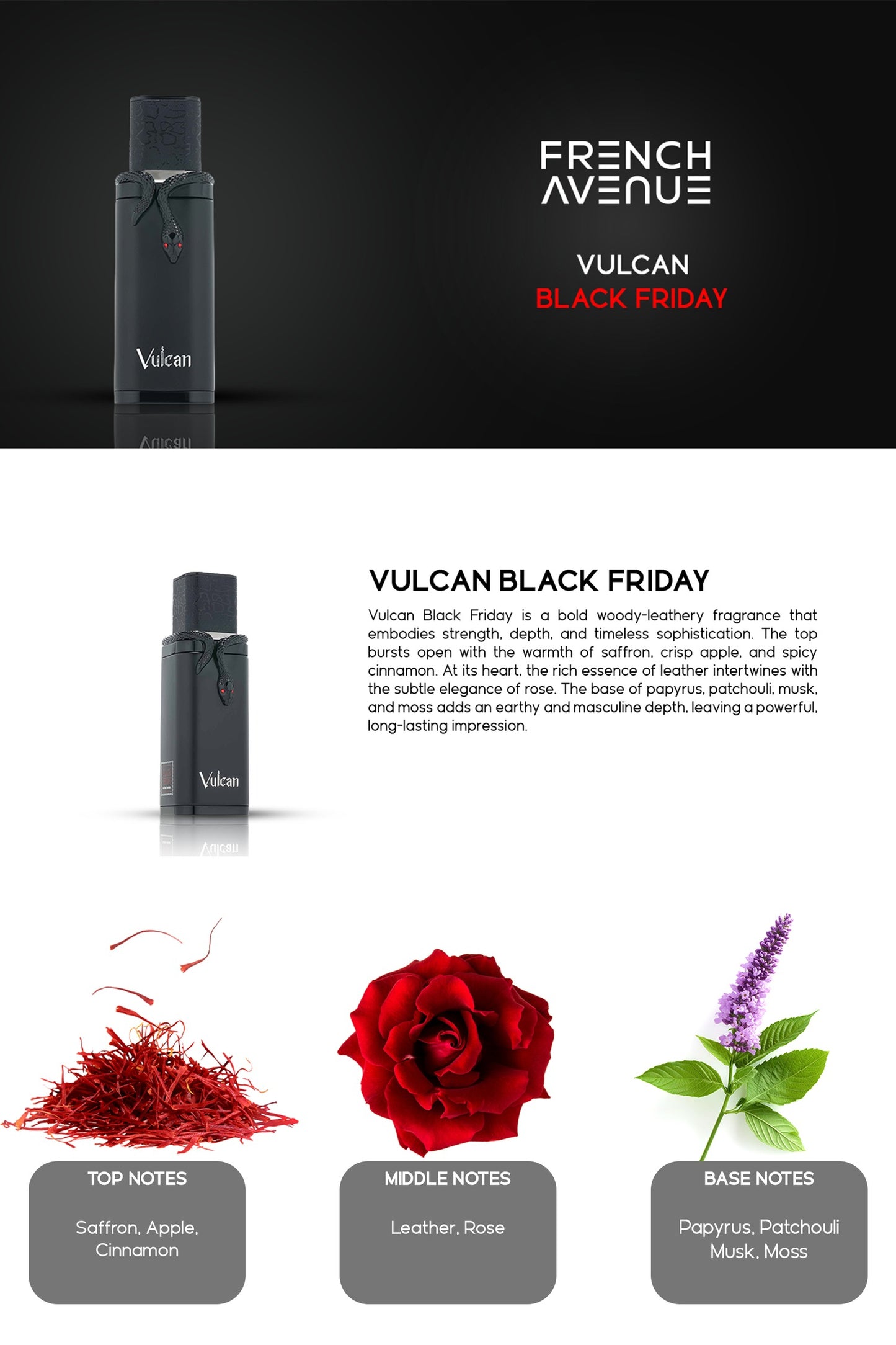 Vulcan Black Friday Edition 100ml EDP French Avenue