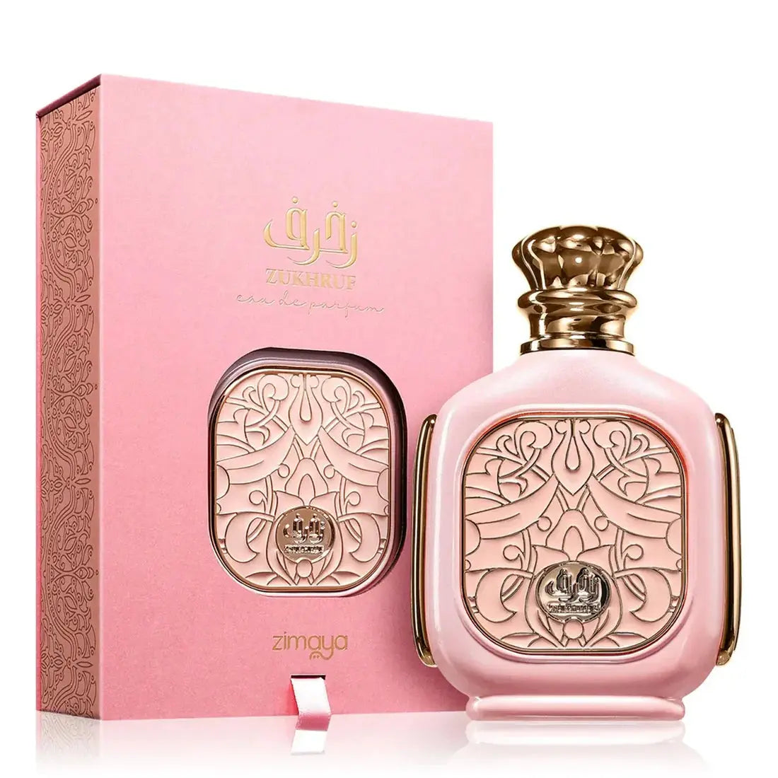 Zimaya Zukhruf Pink EDP 100ml | Sweet Vanilla Perfume – Aromique
