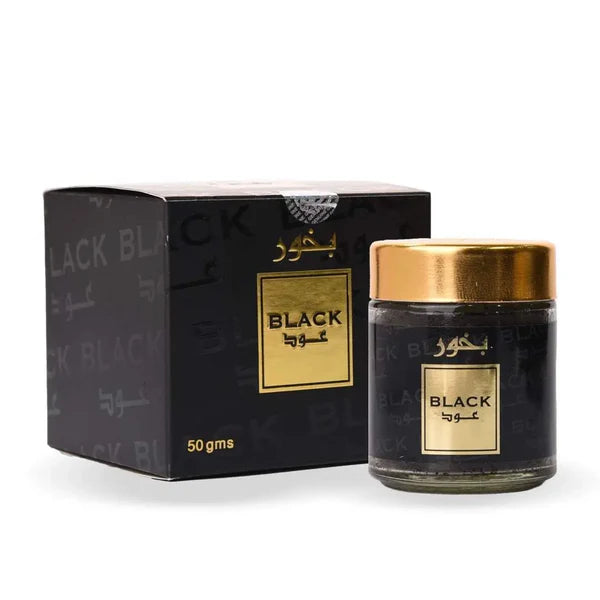 Bakhoor Black Oud Incense 50g Banafa For Oud
