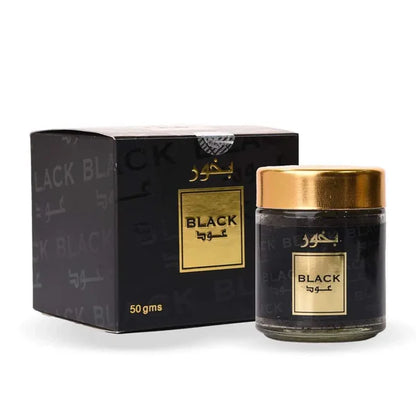Bakhoor Black Oud Incense 50g Banafa For Oud