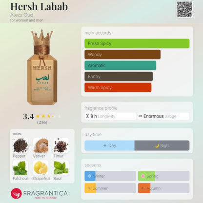 Hersh Lahab Eau de Parfum 100ml Alezz