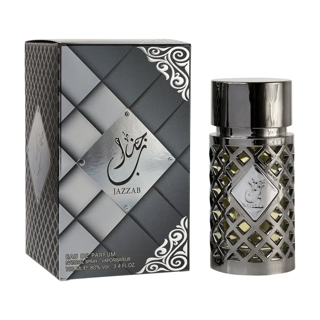 Jazzab Silver 100ml Eau De Parfum For Men Ard Al Zaafaran