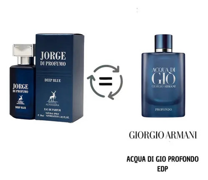 Jorge Di Profumo Deep Blue Eau de Parfum 100ml Maison Alhambra  Aromique