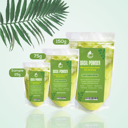 Qasil Powder-Natural Beauty Cleanser for Skin Hair & Body Aromique Beauty Ltd
