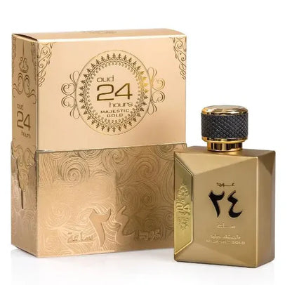 Oud 24 Hours Majestic Gold Perfume 100ml EDP Ard Al Zaafaran - Aromique Beauty Ltd