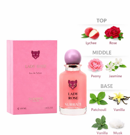 Lady Rose Eau de Parfum 100ml Surrati